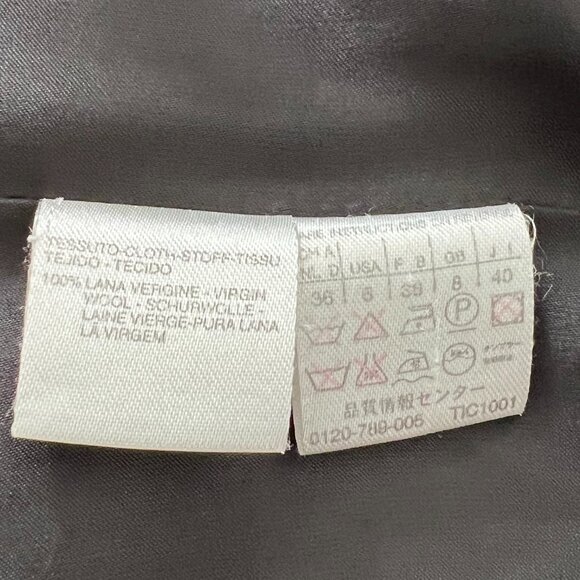 MaxMara Dark Grey Coat w/ Belt - Picture 3 of 14